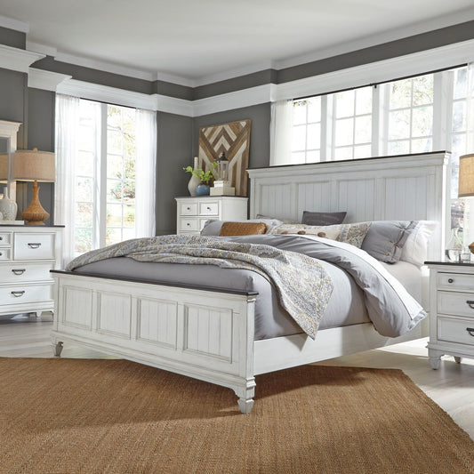 Allyson Park - Queen Panel Bed, Dresser & Mirror, Chest, Night Stand