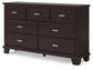 Covetown Full Panel Bed with Dresser and 2 Nightstands