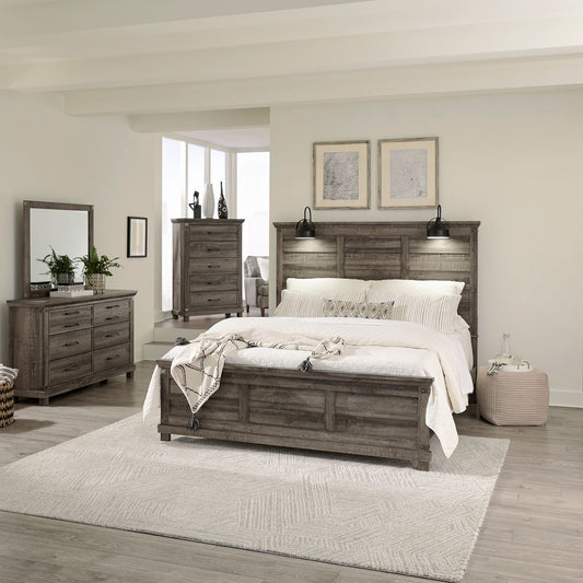 Lakeside Haven - King California Panel Bed, Dresser & Mirror, Chest