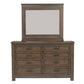 Thornwood Hills - King Bookcase Bed, Dresser & Mirror, Chest, Night Stand