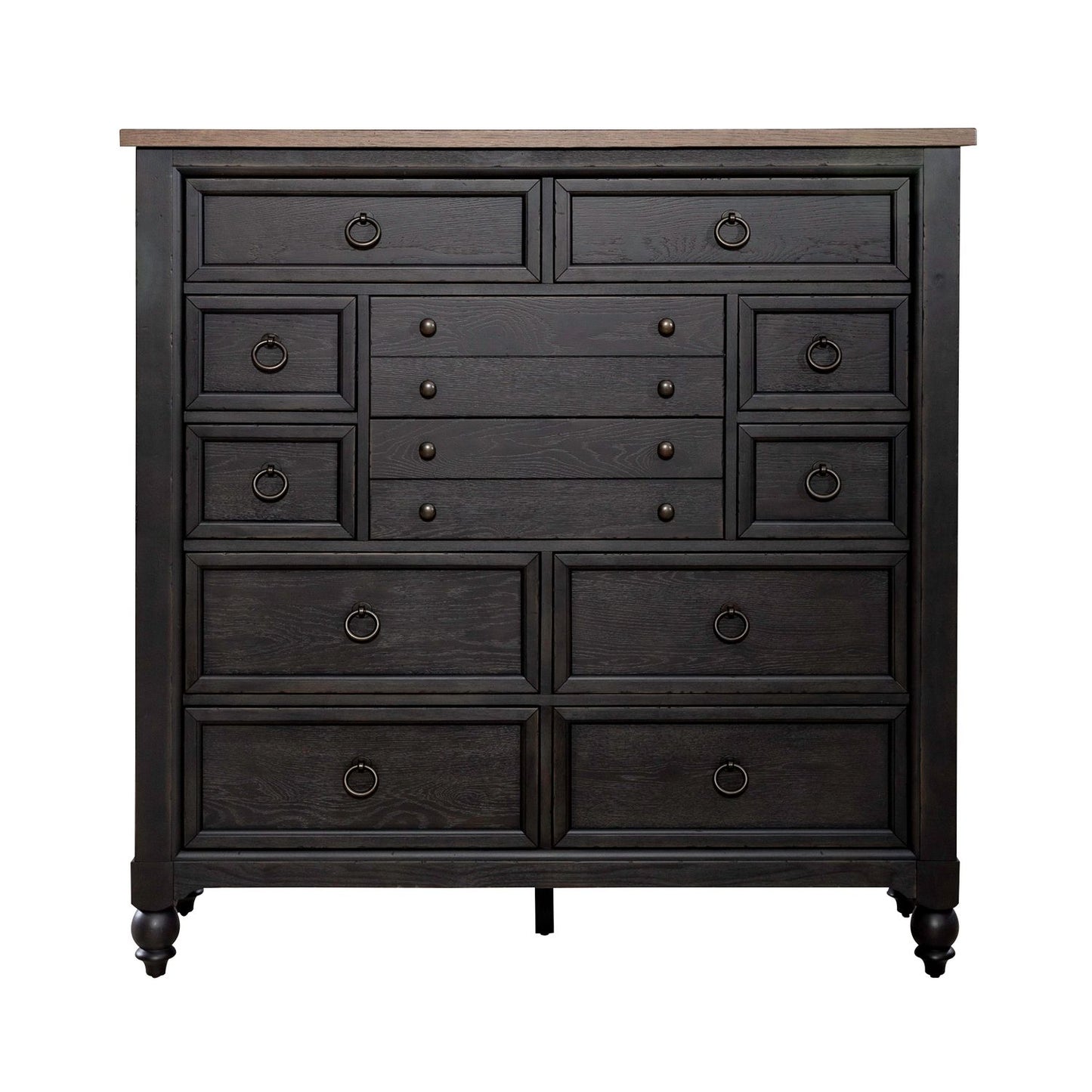 Americana Farmhouse - 12 Drawer Chesser - Black