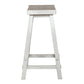 Creations - 24 Inch Sawhorse Counter Stool - White