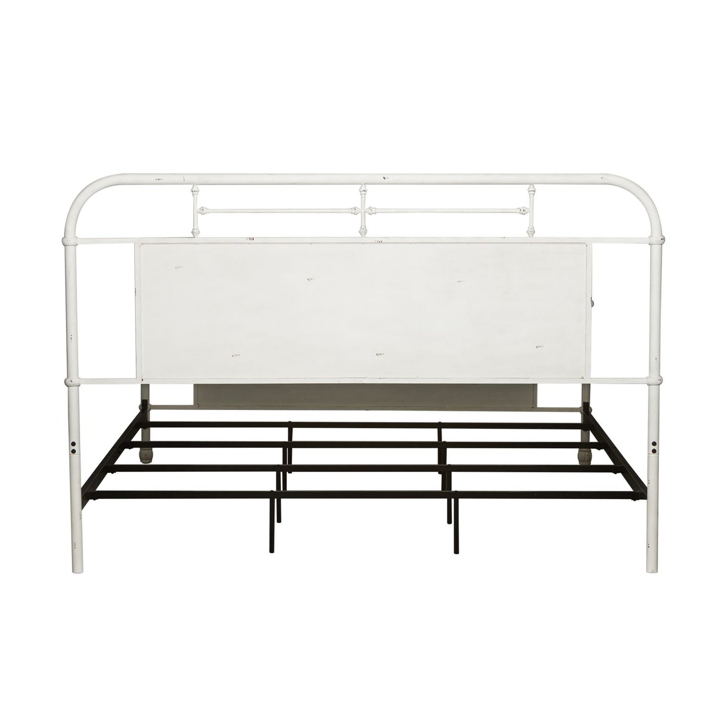 Vintage Series - Queen Metal Bed - Antique White