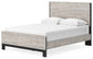 Vessalli Queen Panel Bed with Mirrored Dresser and Nightstand